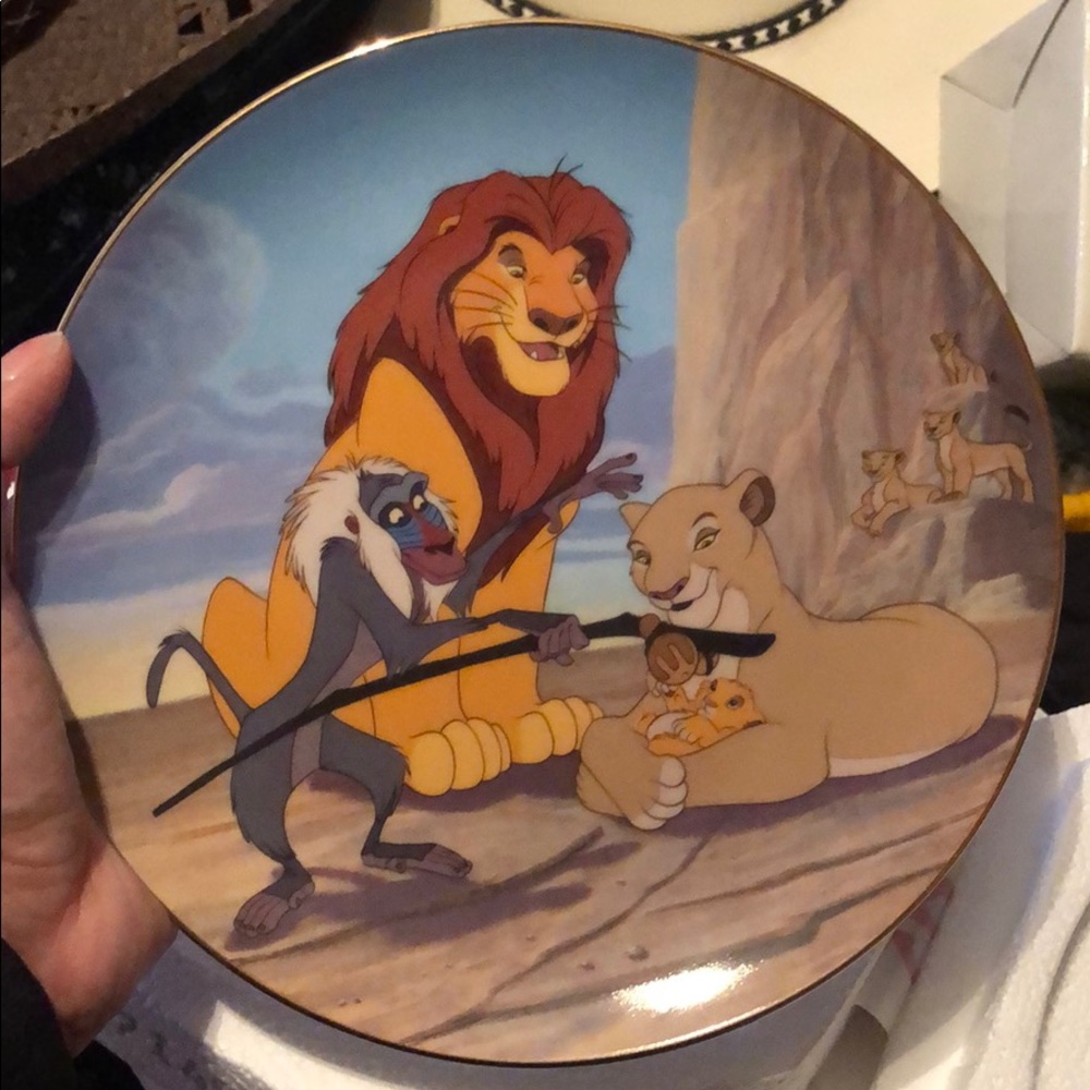 Lion king Bradford exchange plates w/ certificate
